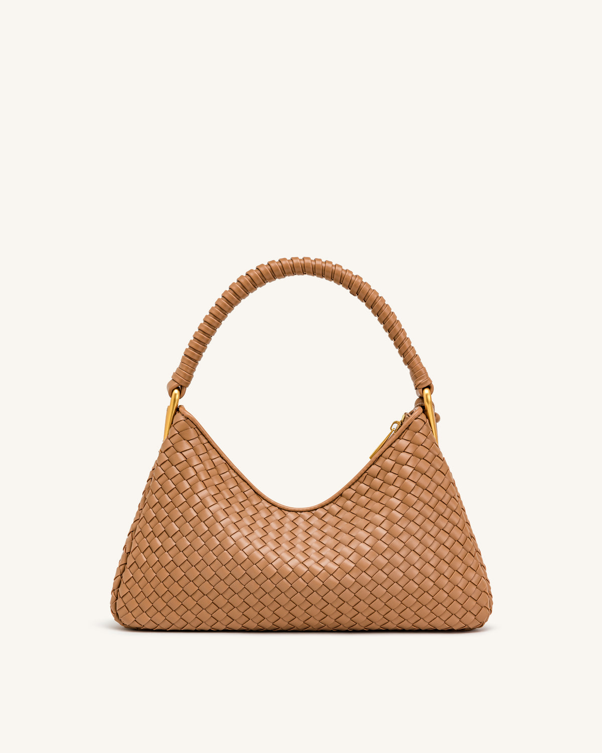 Lorena Woven Shoulder Bag - Camel - view 3