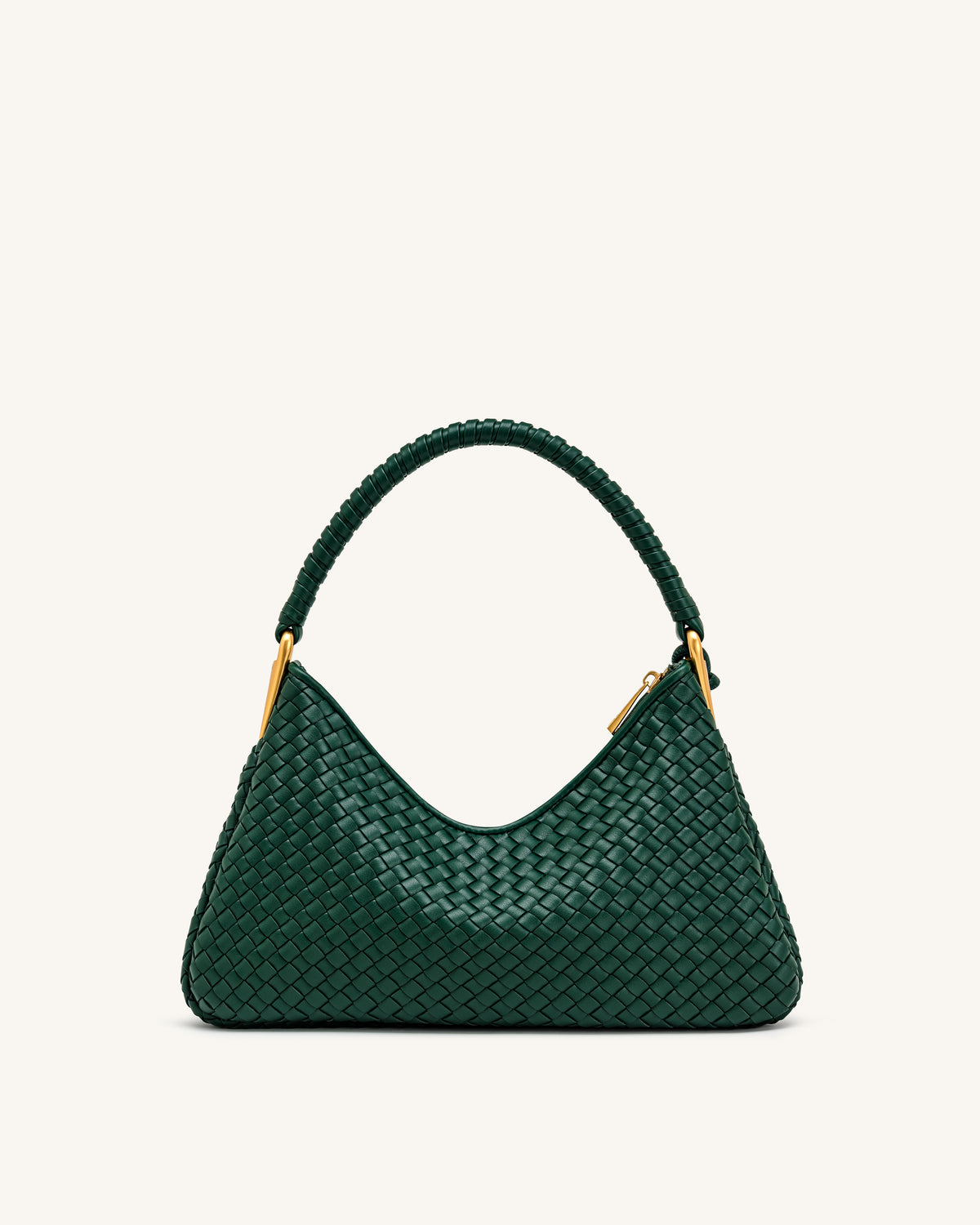 Lorena Woven Shoulder Bag - Emerald Green - view 3
