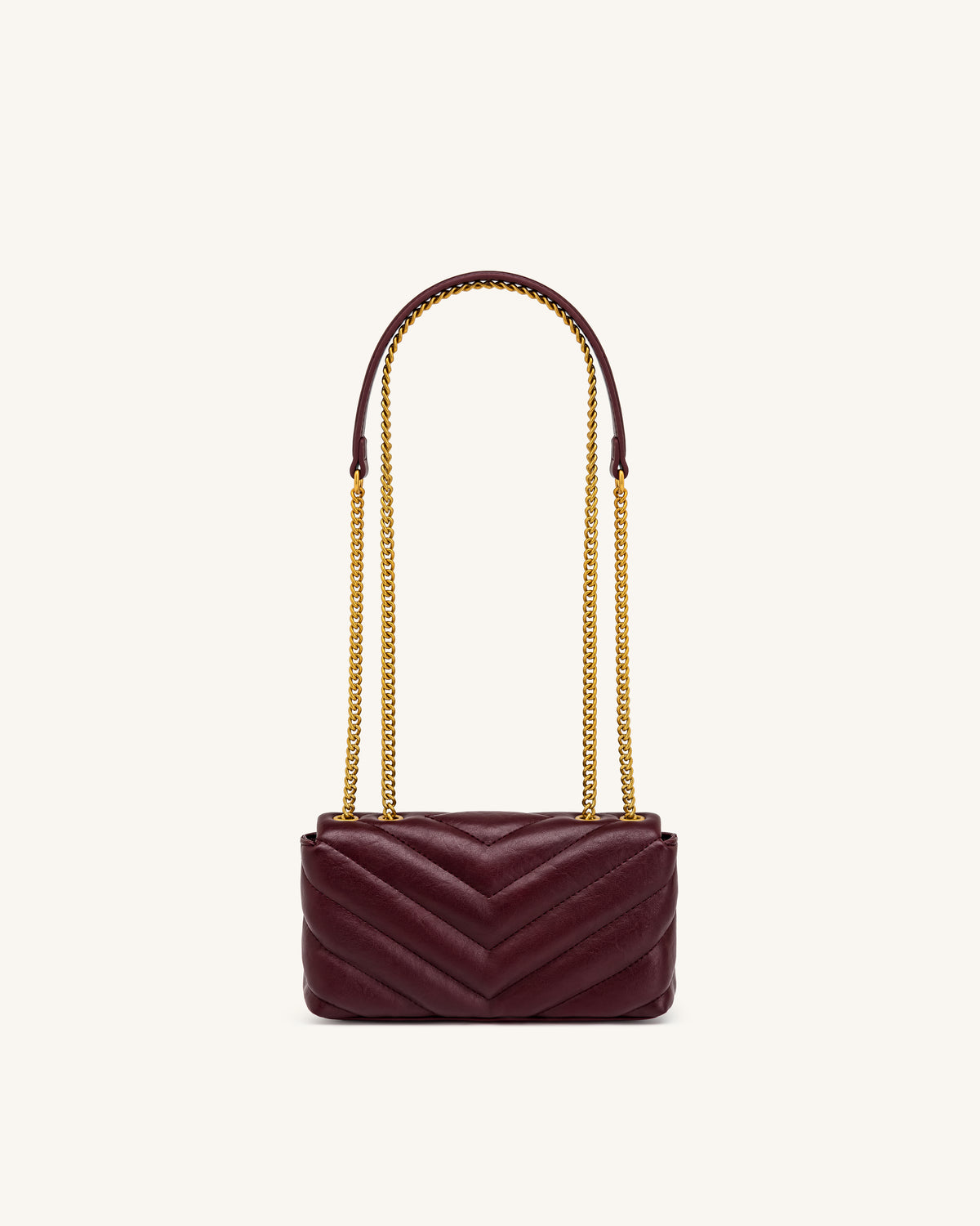 Riley Dachshund Quilted Flap Shoulder Bag - Deep Burgundy - view 3