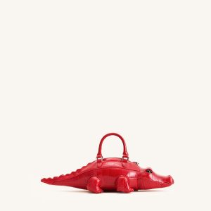 Jayden Crocodile Novelty Handbag - Red - view 1