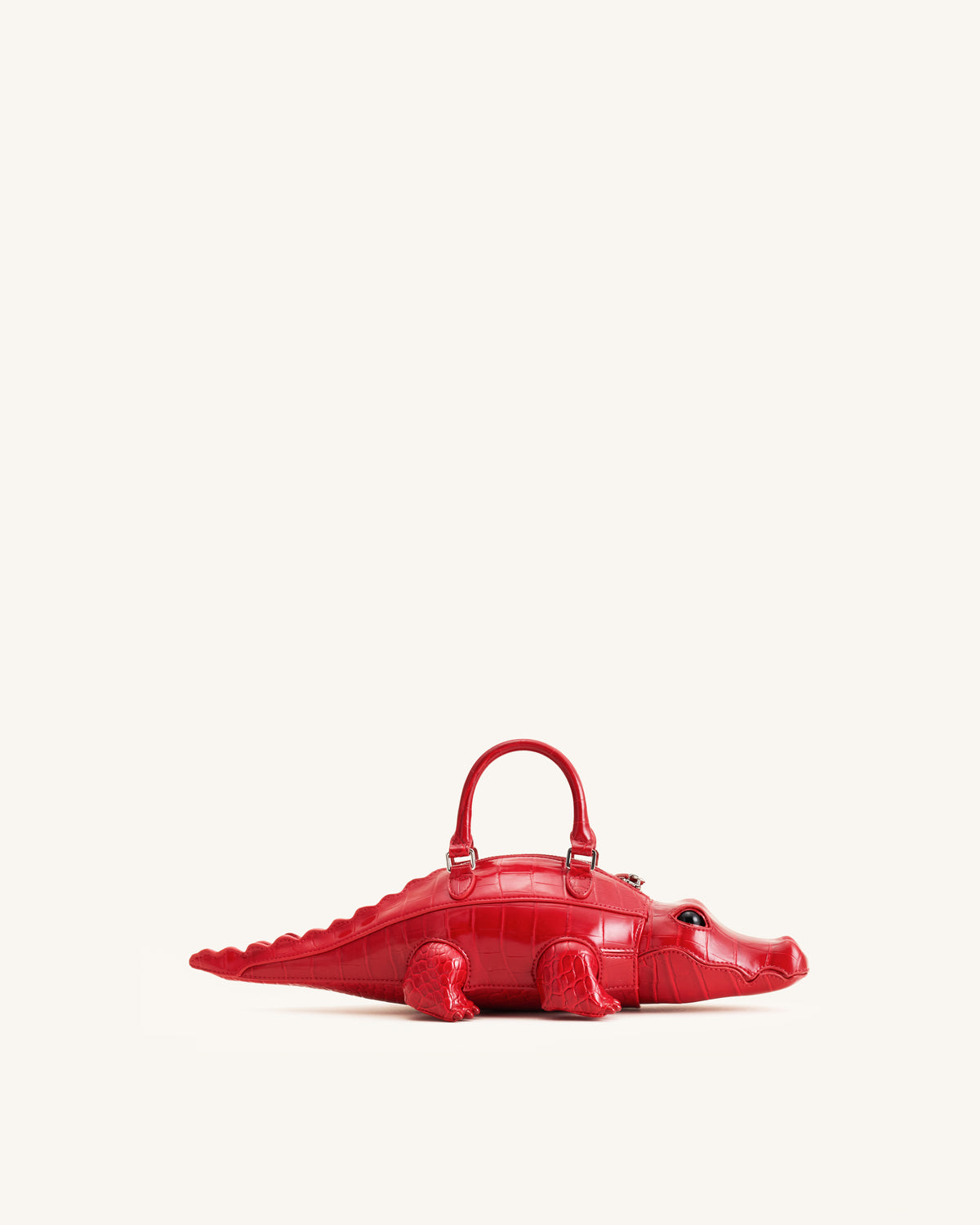 Jayden Crocodile Novelty Handbag - Red - view 1