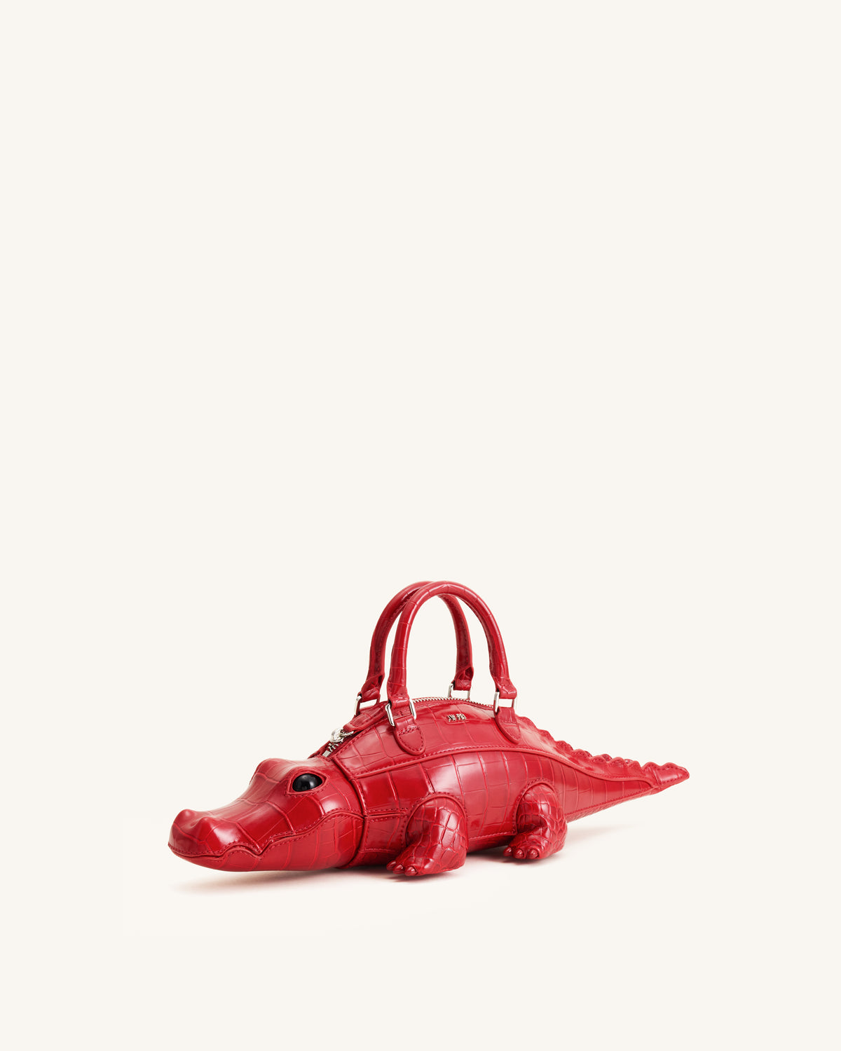 Jayden Crocodile Novelty Handbag - Red - view 3
