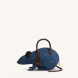 Mia Mouse Top Handle Bag - Blue Denim - view 1
