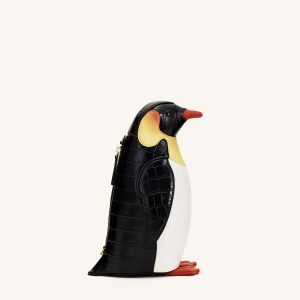 Pia Penguin Crossbody Bag - Black/White - view 1