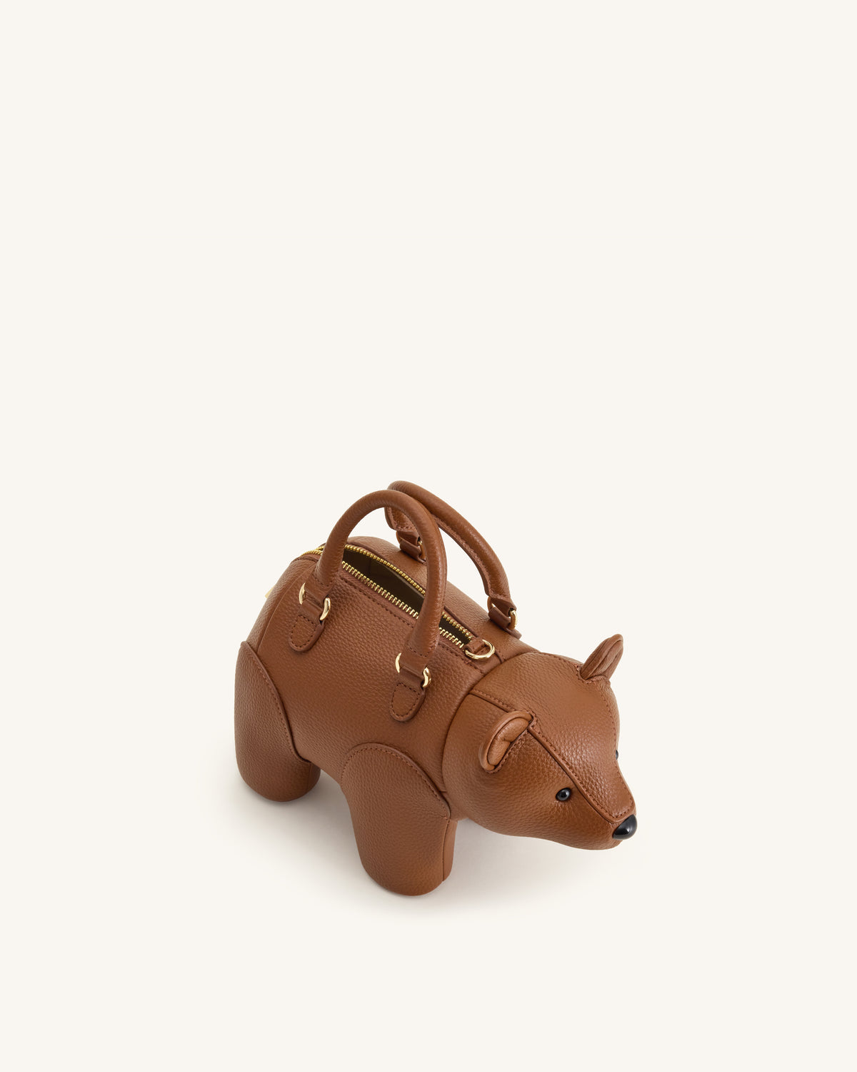Bernie Bear Top Handle Bag - Brown - view 4