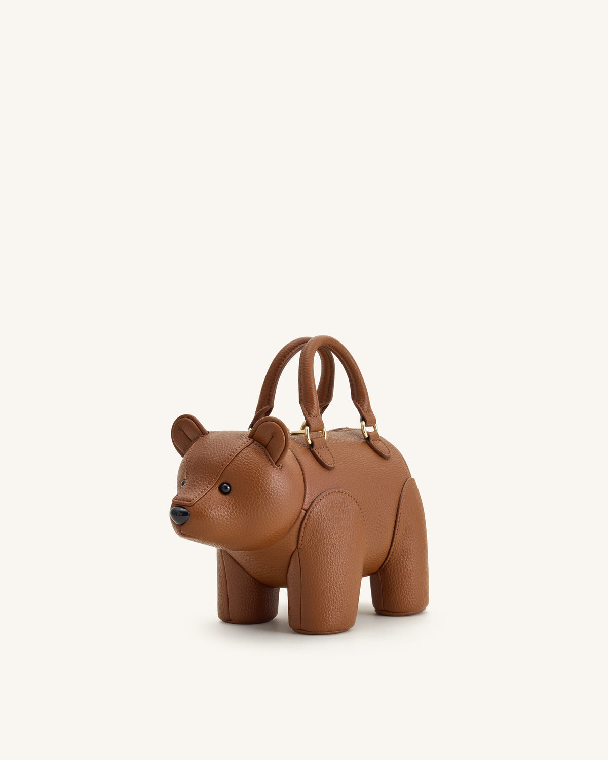 Bernie Bear Top Handle Bag - Brown - view 1