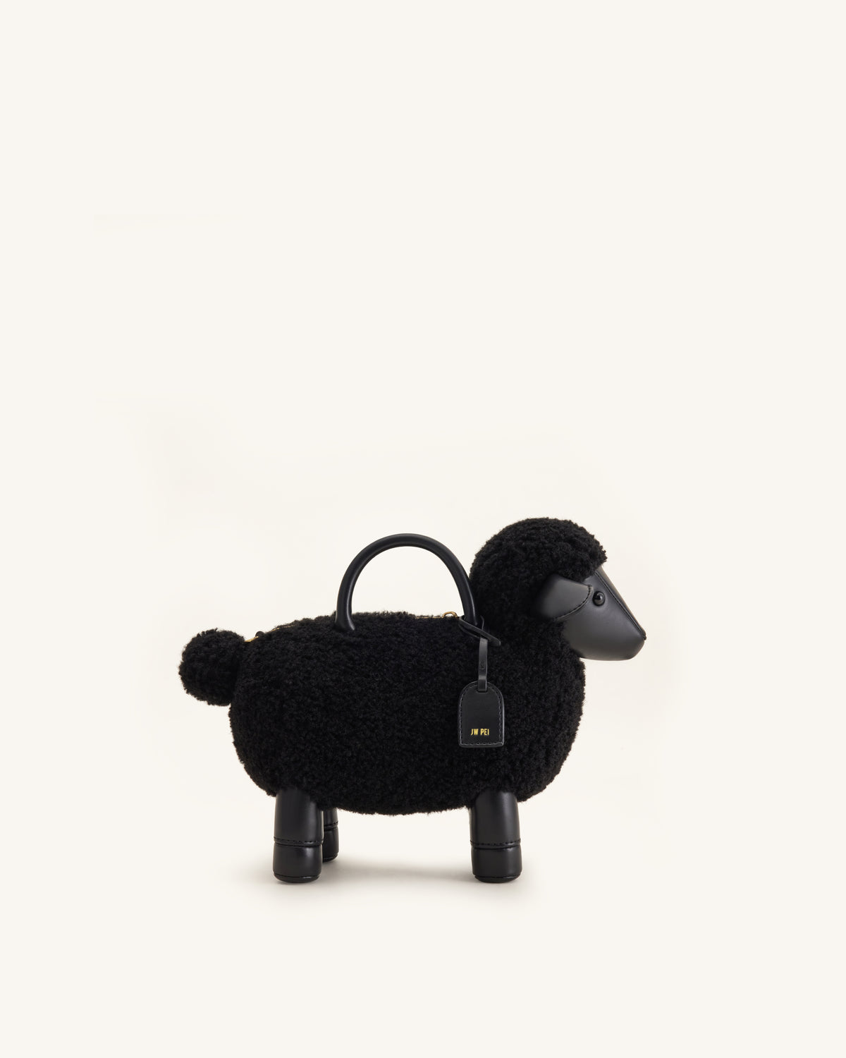 Luna Sheep Top Handle Bag - Black - view 1