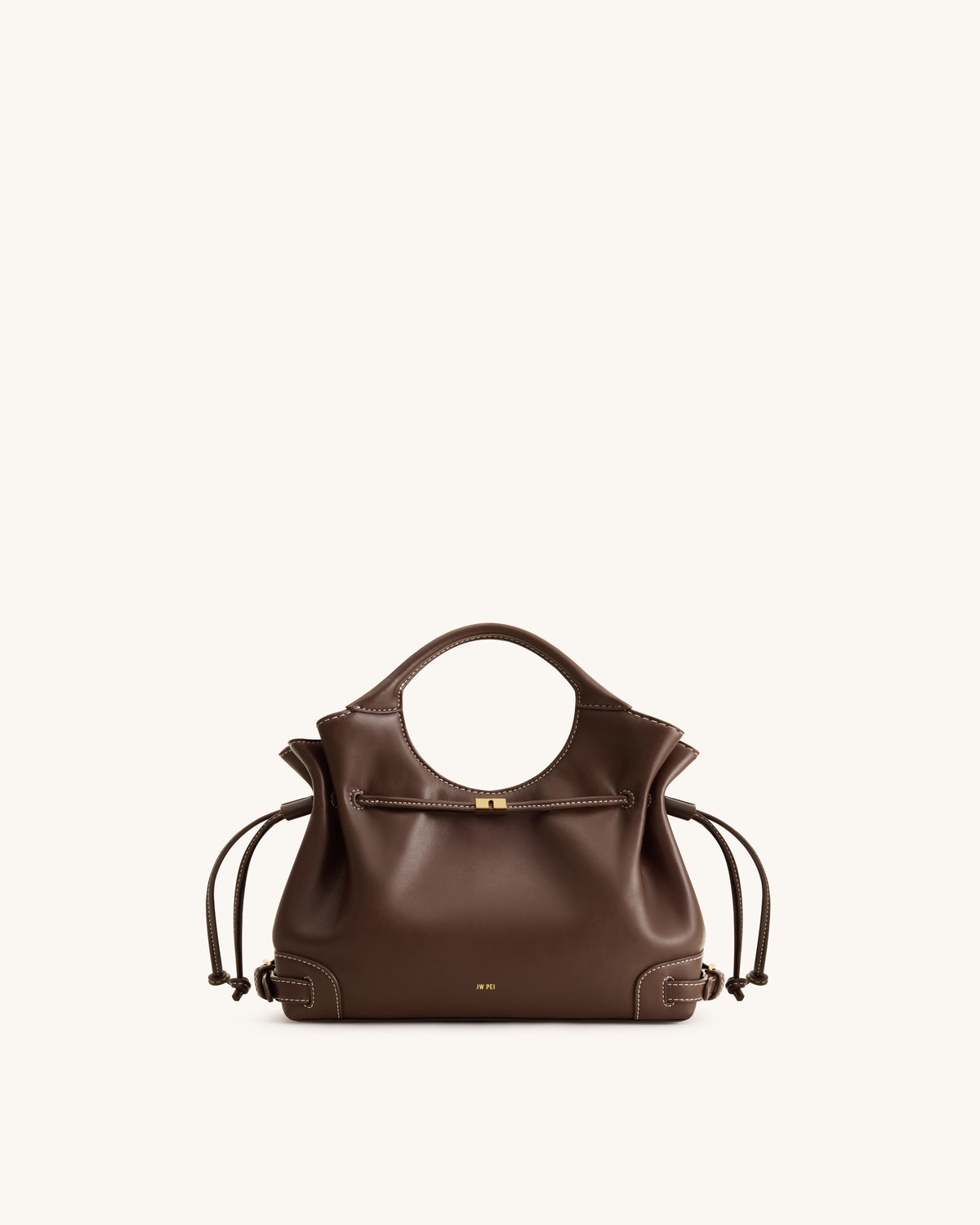 Virelle Drawstring Tote Bag - Brown - view 2