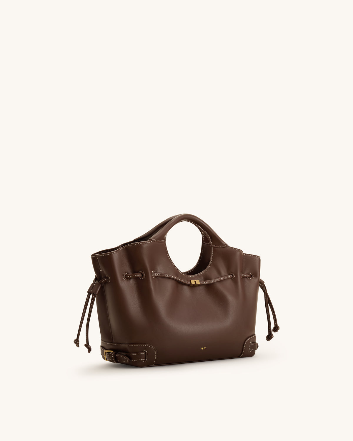 Virelle Drawstring Tote Bag - Brown - view 3