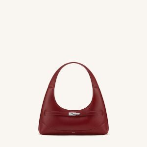 Noelle Belted Shoulder Bag - Deep Burgundy - view 1