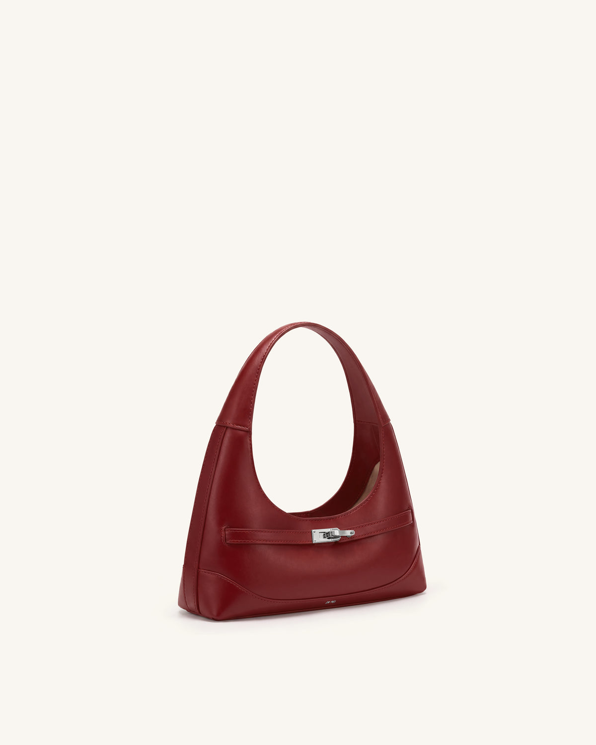 Noelle Belted Shoulder Bag - Deep Burgundy - view 3