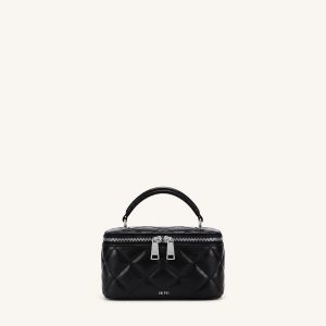 Vivienne Quilted Vanity Top Handle Bag - Black - view 1