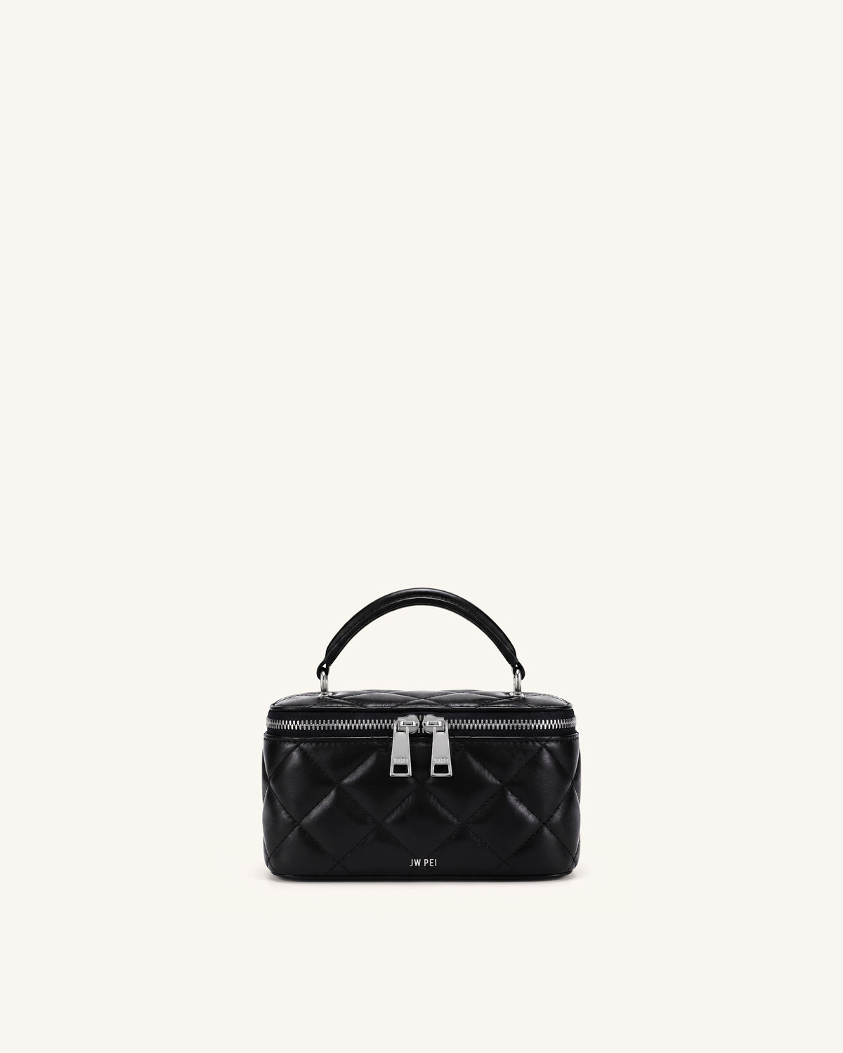 Vivienne Quilted Vanity Top Handle Bag - Black - view 1