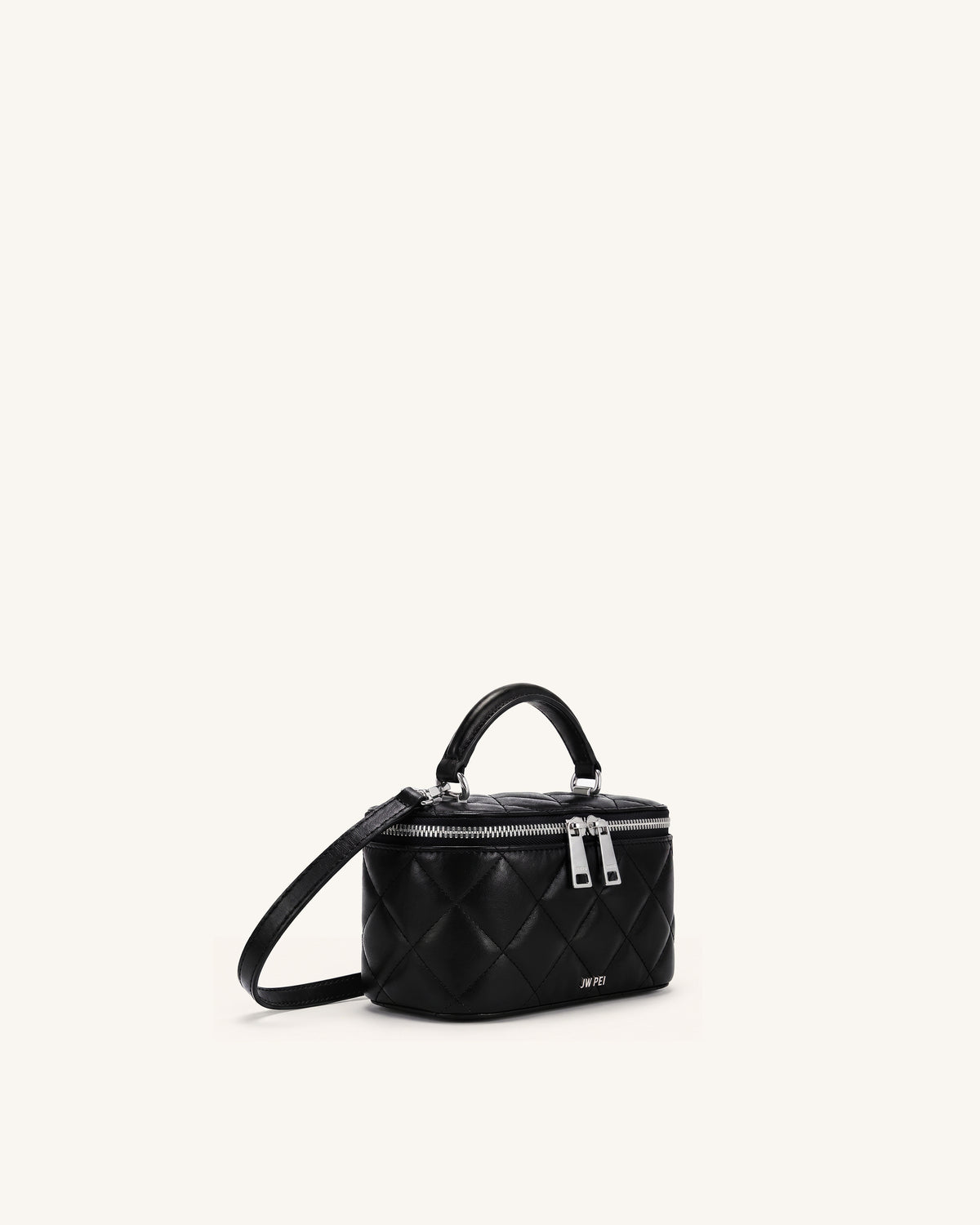 Vivienne Quilted Vanity Top Handle Bag - Black - view 2