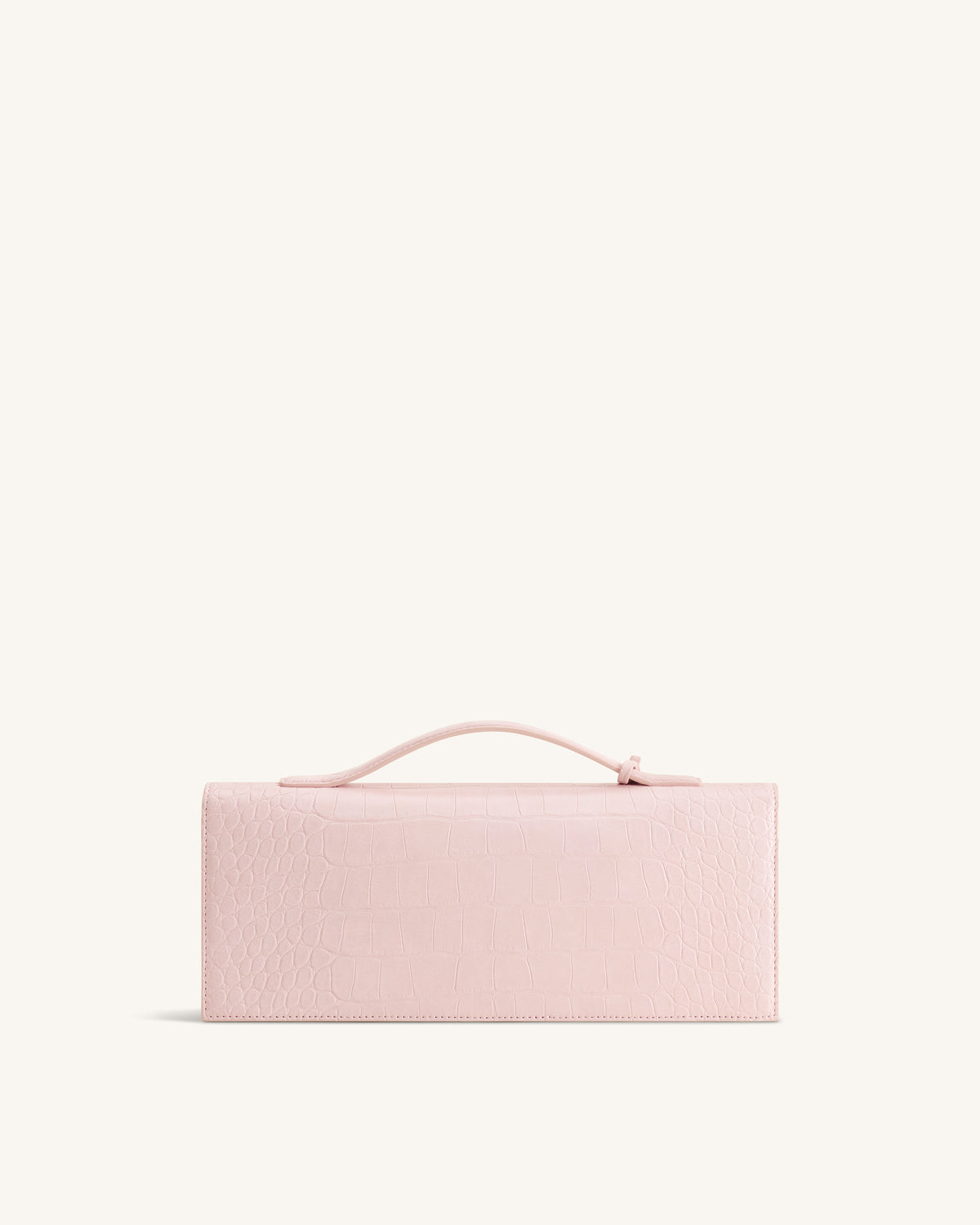 Celeste Envelope Top Handle Bag - Pink Croc - view 3