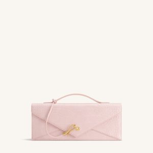 Celeste Envelope Top Handle Bag - Pink Croc - view 1
