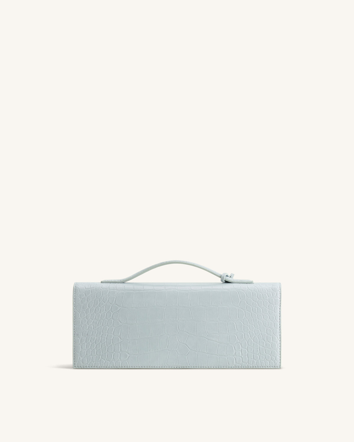 Celeste Envelope Top Handle Bag - Light Blue Croc - view 3