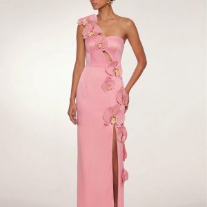 Orchid Embellished Cutout Slit Maxi Dress - Blush Pink - view 1