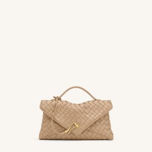 Celeste Woven Envelope Bag - Khaki - view 1
