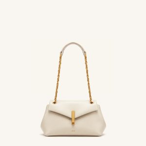 Valerie Chain Flap Shoulder Bag - Cream White - view 1