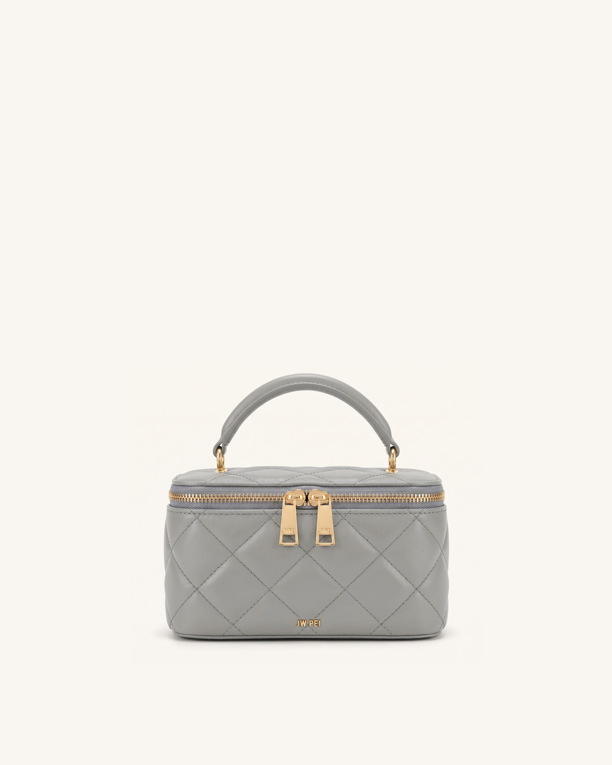 Vivienne Quilted Vanity Top Handle Bag - Gray - view 1