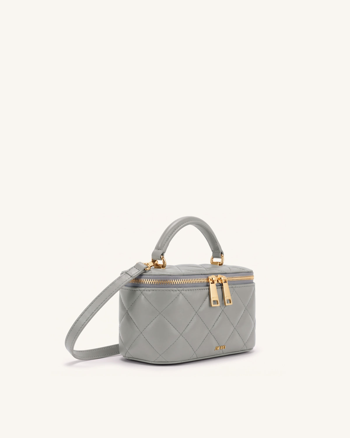 Vivienne Quilted Vanity Top Handle Bag - Gray - view 2