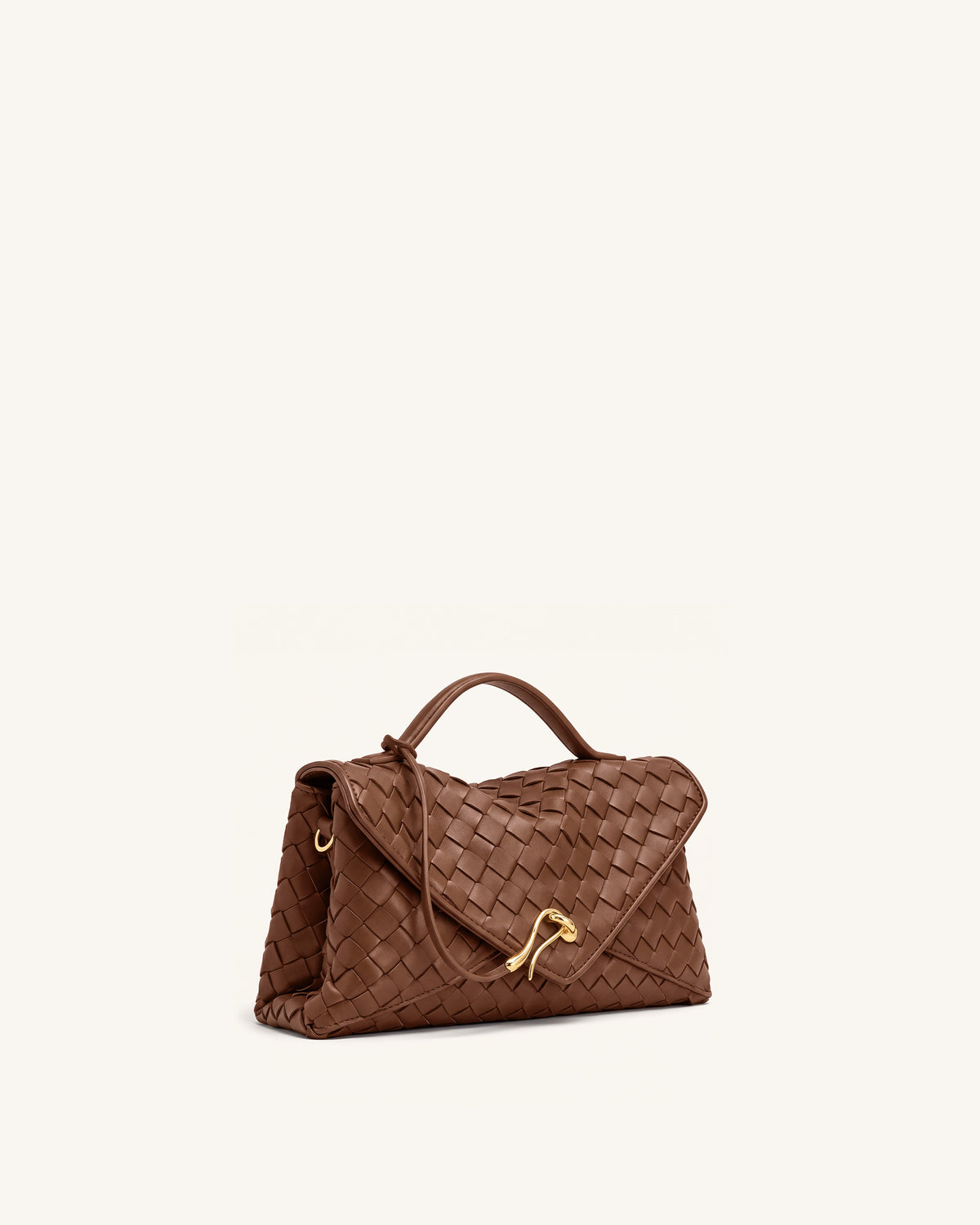 Celeste Woven Envelope Bag - Brown - view 2