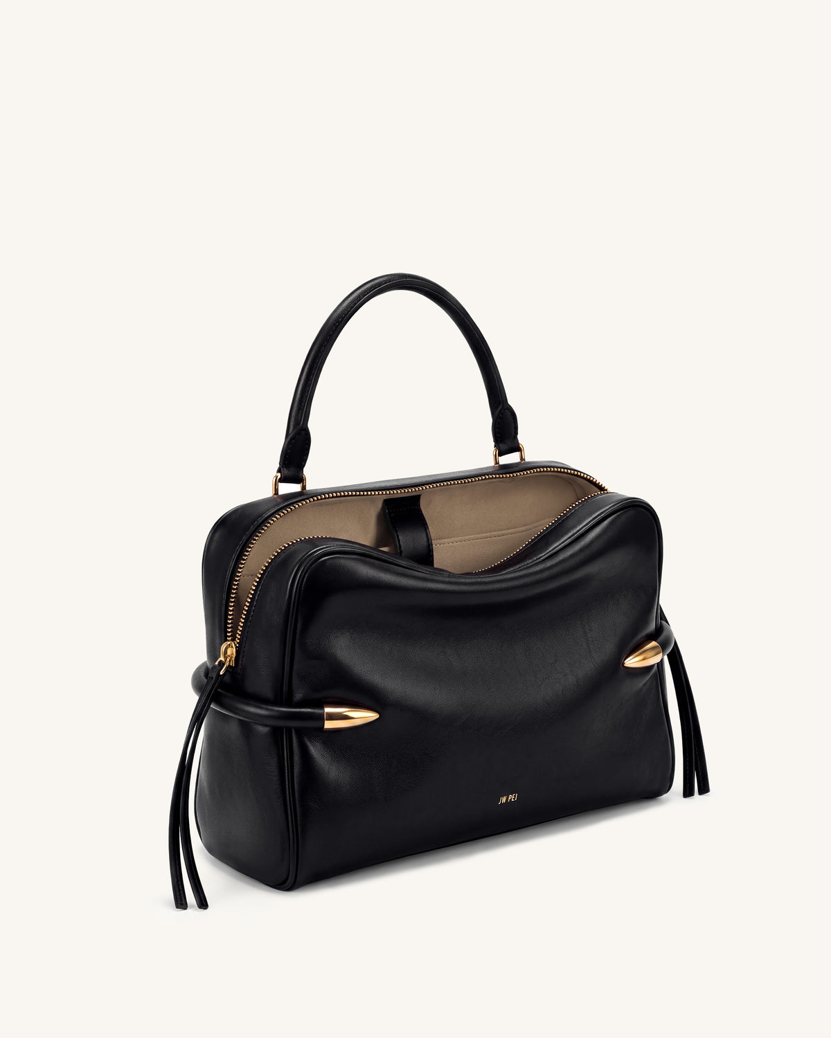 Callie Tusk Detail Shoulder Bag - Black - view 3