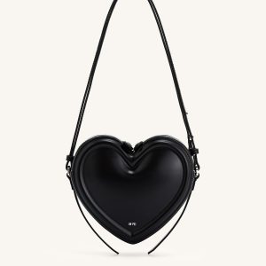 Arlene Heart Shaped Bag - Black - view 1