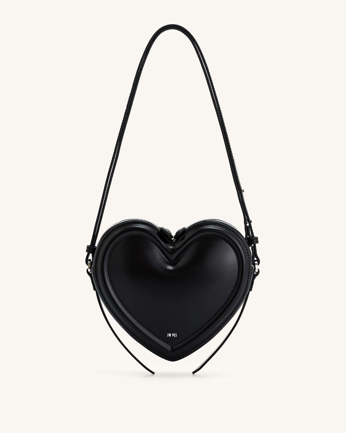 Arlene Heart Shaped Bag - Black - view 1