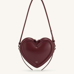Arlene Heart Shaped Bag - Claret - view 1