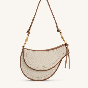 Ashlie Crossbody Bag - Brown Canvas - view 1