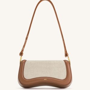 Joy Shoulder Bag - Brown Canvas - view 1