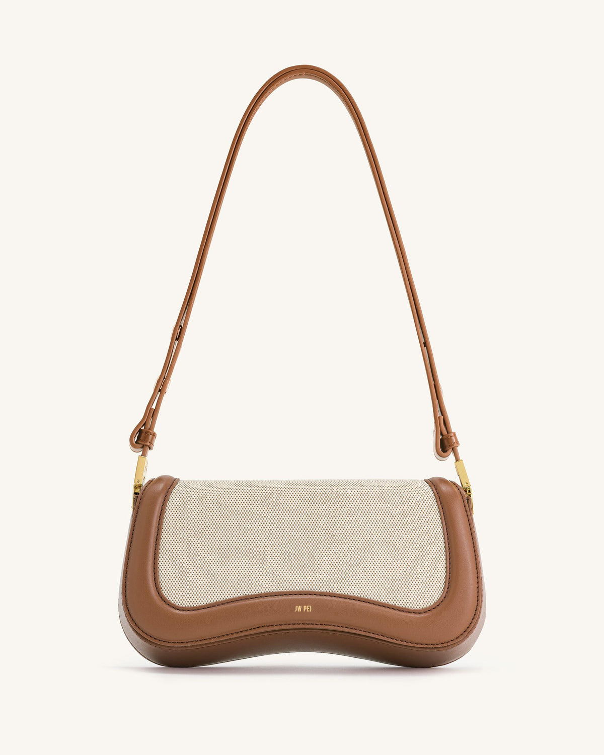 Joy Shoulder Bag - Brown Canvas - view 1