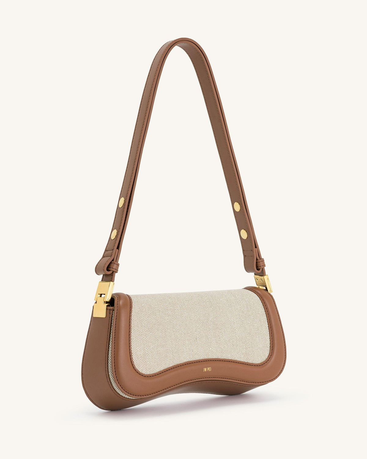 Joy Shoulder Bag - Brown Canvas - view 2