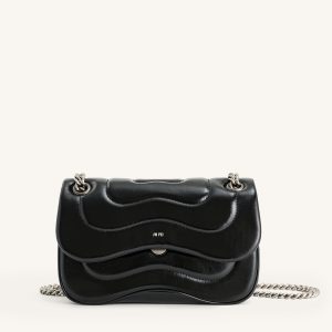 Tina Quilted Chain Crossbody - Black - view 1