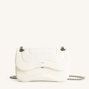 Tina Quilted Chain Crossbody - Ivory - view 1