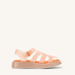 Piper Platform Sandal - Beige & Orange - view 1