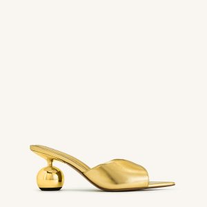 Ellie Sphere Heel Mules - Gold - view 1