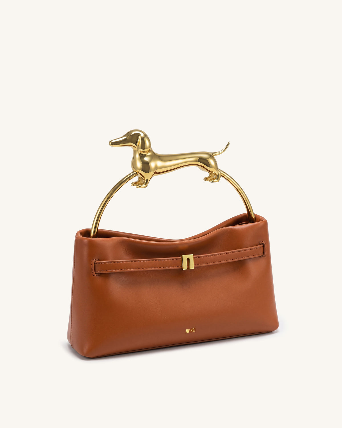 Maeve Dachshund Handle Bag - Cognac - view 2