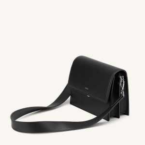 Mini Flap Crossbody - Black