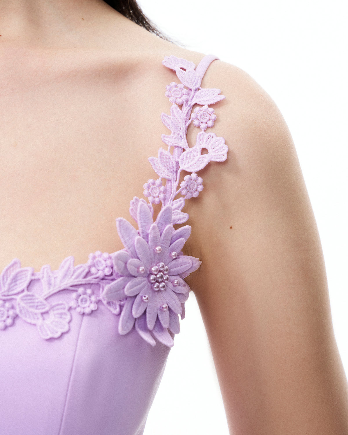 Mirabelle 3D Floral Mini Dress - Purple - view 6