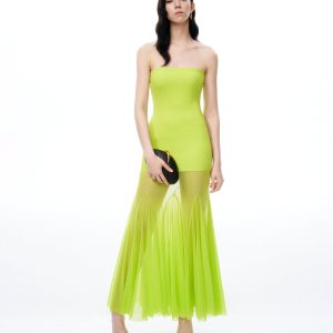 Thalassa Mesh Dress - Lime Green - view 1