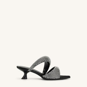 Sara Mule Artificial Crystal - Black - view 1