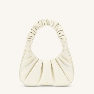 Gabbi Ruched Hobo Handbag - White - view 1