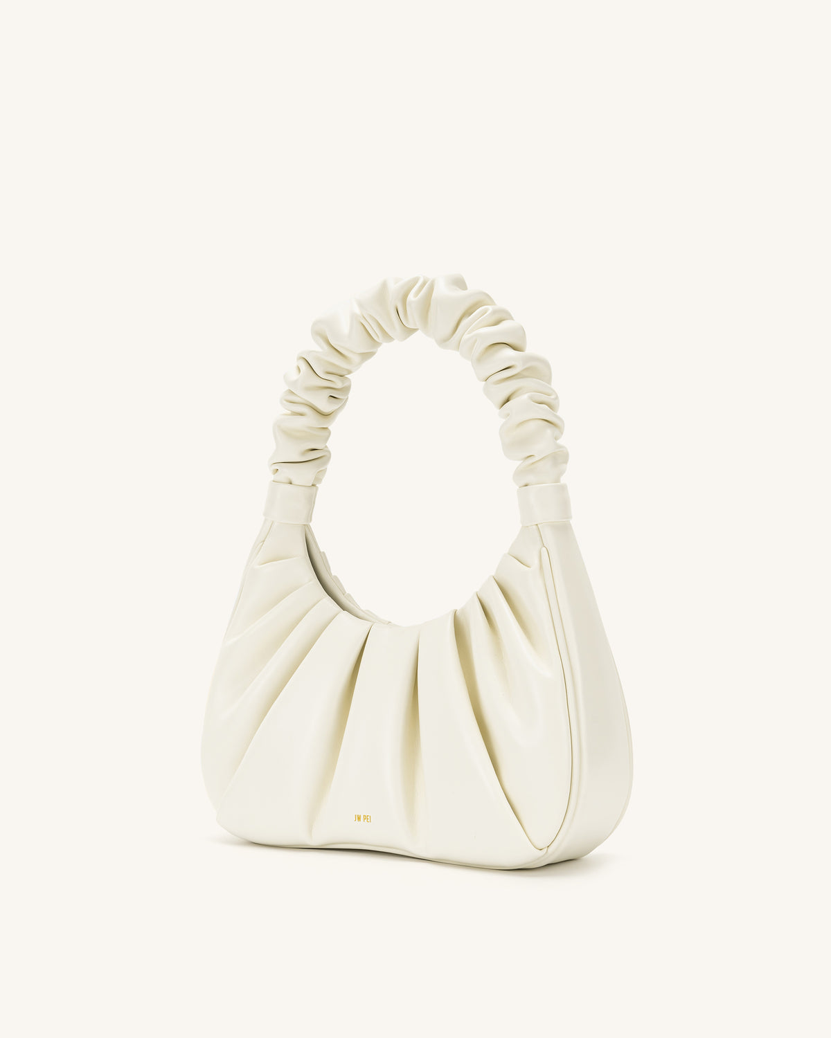 Gabbi Ruched Hobo Handbag - White - view 2
