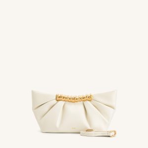 Leia Pleated Clutch - White - view 1