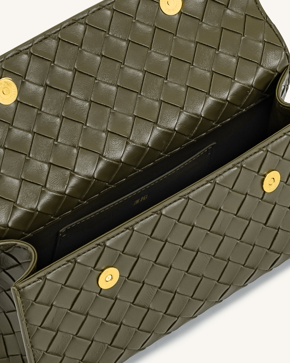 Keyla Weave Texture Top Handle Bag - Olive Green - view 4