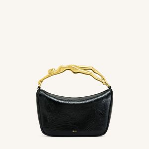 Jenny Human-shaped Handle Handbag - Black - view 1