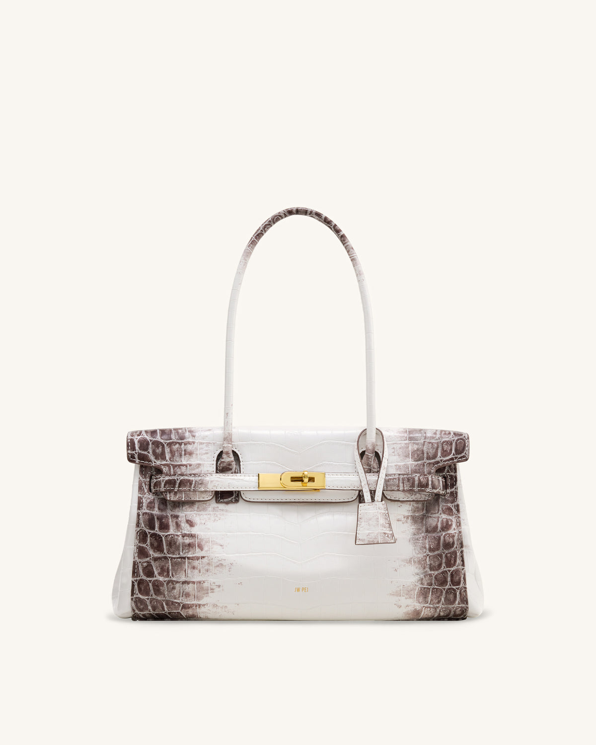 Yara Shoulder Bag - White Croc - view 1